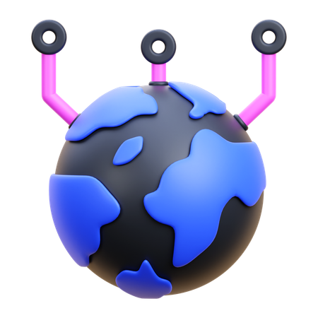 Datos globales  3D Icon