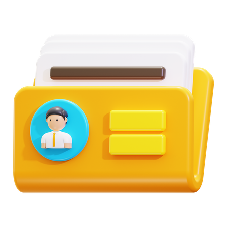 Información personal  3D Icon