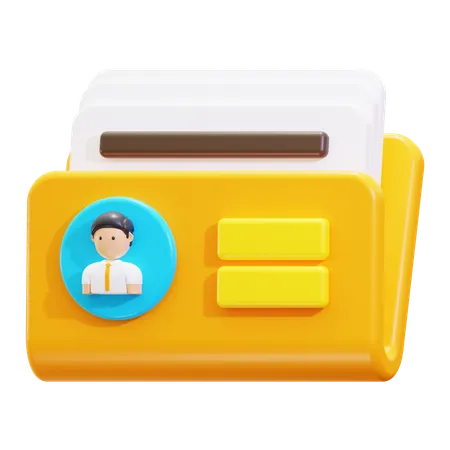 Información personal  3D Icon