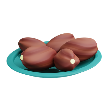 Dattes, fruits  3D Icon