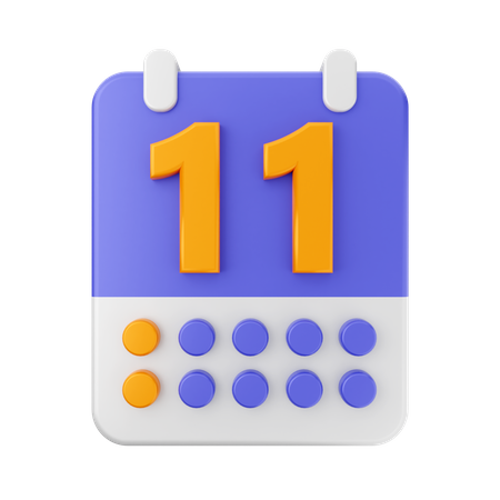 Datum 11  3D Icon