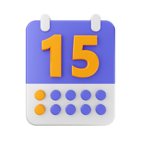 Datum 15  3D Icon