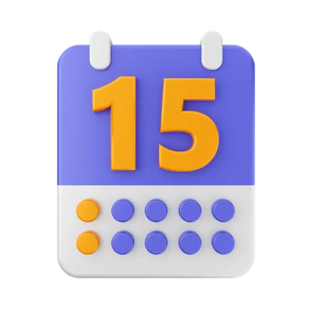 Datum 15  3D Icon