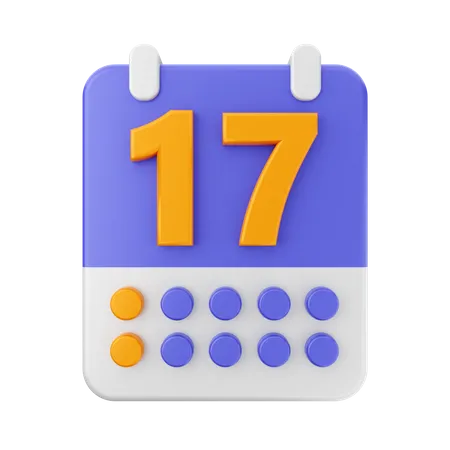 Datum 17  3D Icon