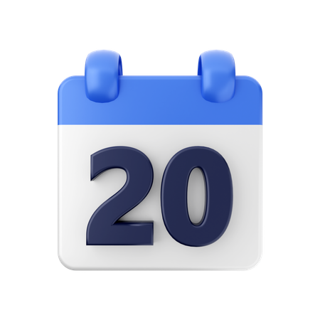 Datum 20  3D Icon