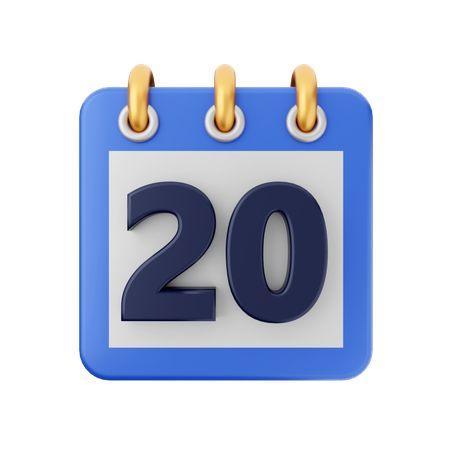 Datum 20  3D Icon