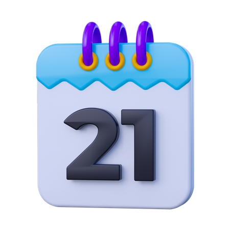 Datum 21  3D Icon