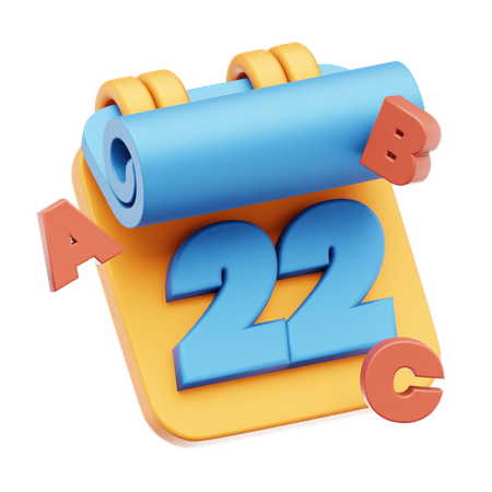 Datum 22  3D Icon