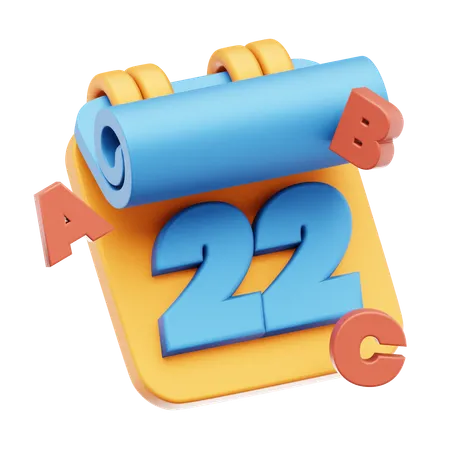 Datum 22  3D Icon