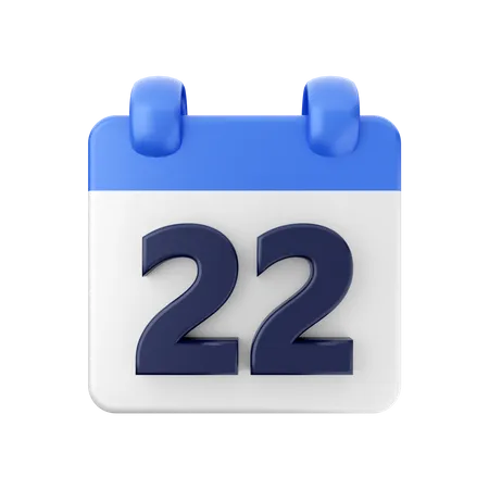 Datum 22  3D Icon