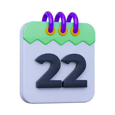Datum 22  3D Icon