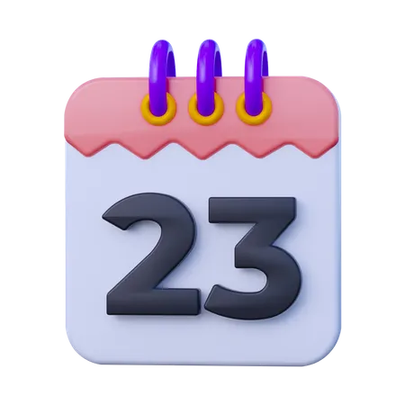 Datum 23  3D Icon