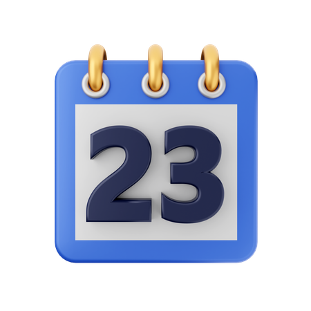 Datum 23  3D Icon