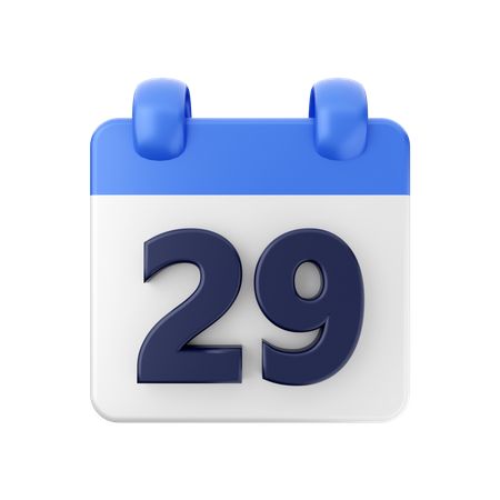 Datum 29  3D Icon