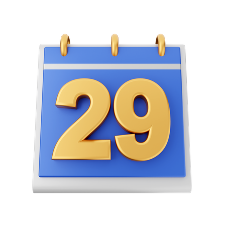 Datum 29  3D Icon