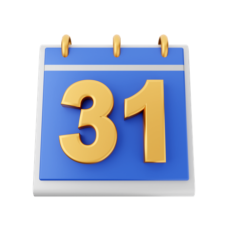 Datum 31  3D Icon