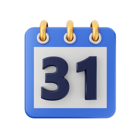 Datum 31  3D Icon