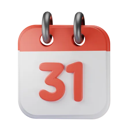 Datum 31  3D Icon