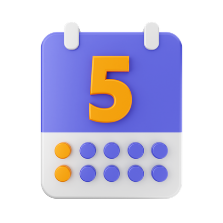 Datum 5  3D Icon