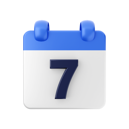 Datum 7  3D Icon