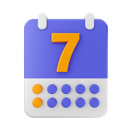 Datum 7  3D Icon