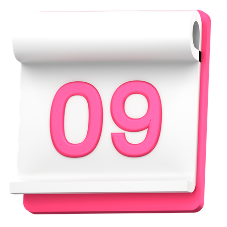 Datum 9  3D Icon