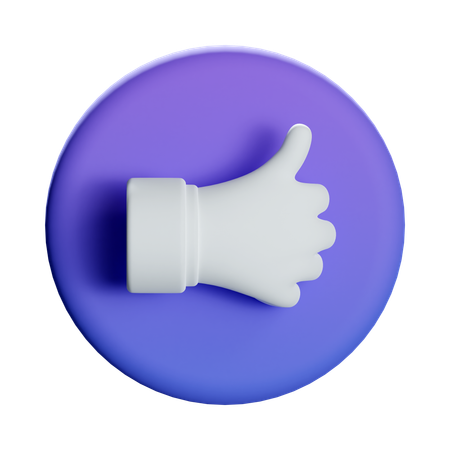 Daumen hoch  3D Icon