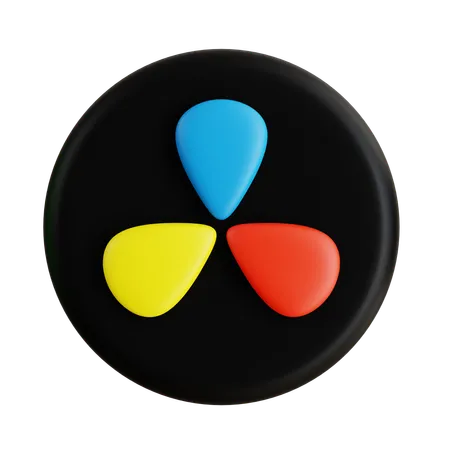 DaVinci Resolve  3D Icon