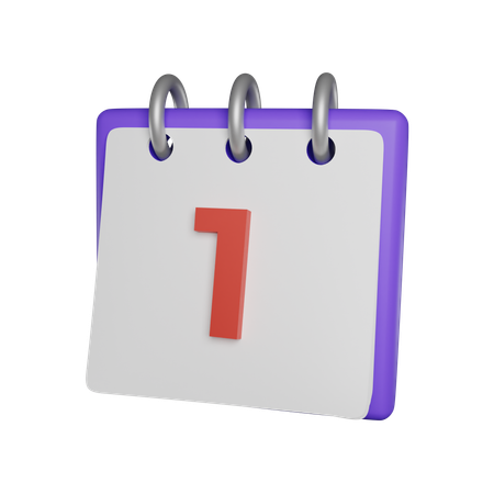 Day 1 3D Icon