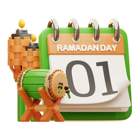 DAY 1 RAMADAN  3D Icon