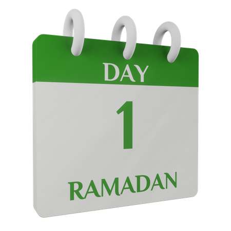 Day 1 Ramadan 3D Illustration