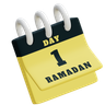 happy ramadan 3d logo