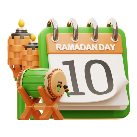 DAY 10 RAMADAN  3D Icon