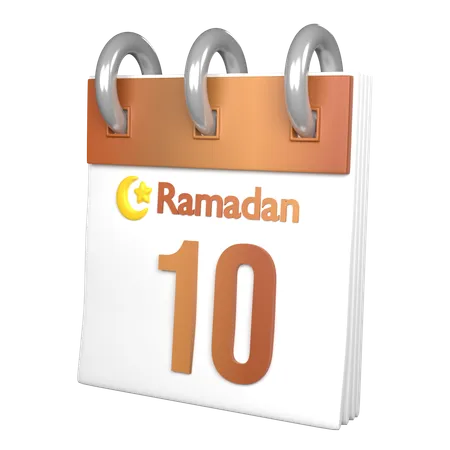 Day 10 Ramadan  3D Icon