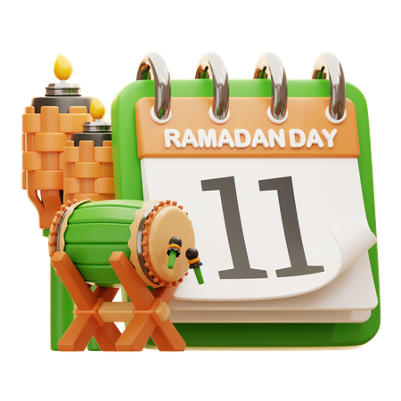 DAY 11 RAMADAN  3D Icon