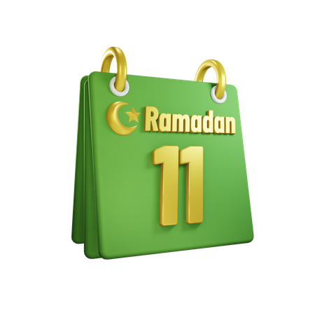 Day 11 Ramadan Calendar  3D Illustration