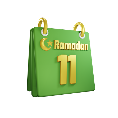 Day 11 Ramadan Calendar 3D Illustration