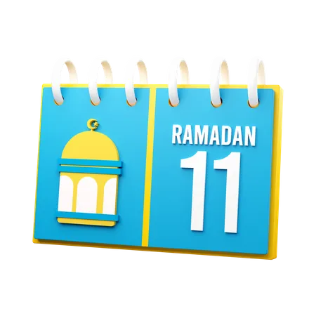 Day 11 Ramadan Calendar  3D Illustration