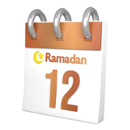 Day 12 Ramadan  3D Icon