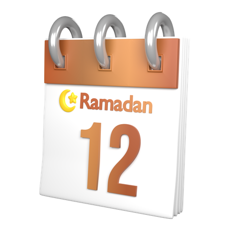 Day 12 Ramadan  3D Icon