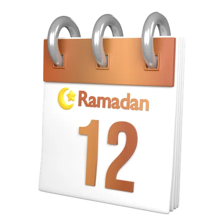 Day 12 Ramadan  3D Icon