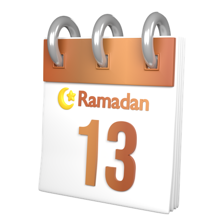 Day 13 Ramadan  3D Icon