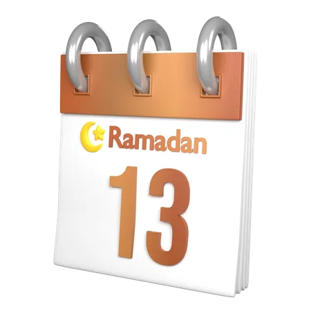 Day 13 Ramadan  3D Icon