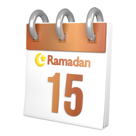 Day 15 Ramadan  3D Icon