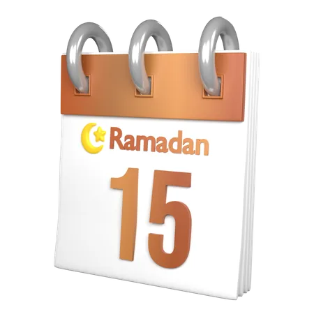 Day 15 Ramadan  3D Icon