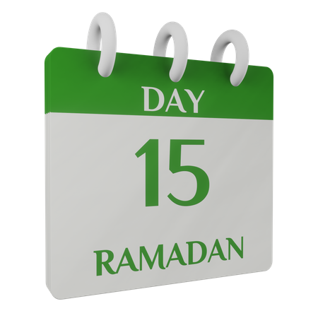 Day 15 Ramadan  3D Illustration