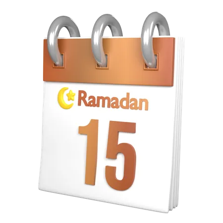 Day 15 Ramadan  3D Icon