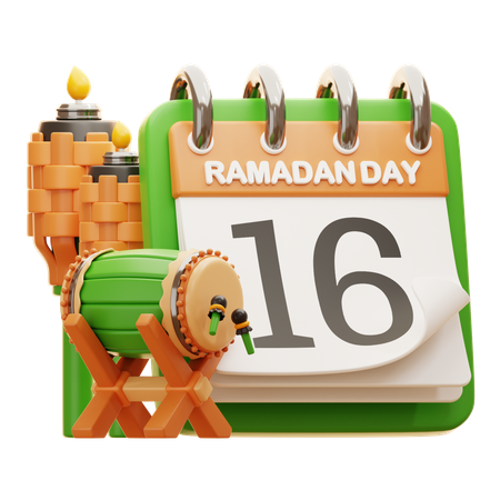 DAY 16 RAMADAN  3D Icon