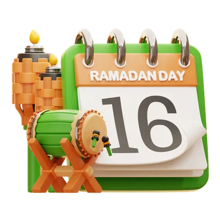 DAY 16 RAMADAN  3D Icon