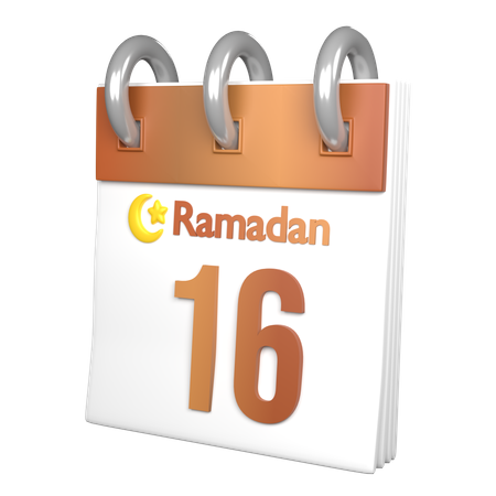 Day 16 Ramadan  3D Icon